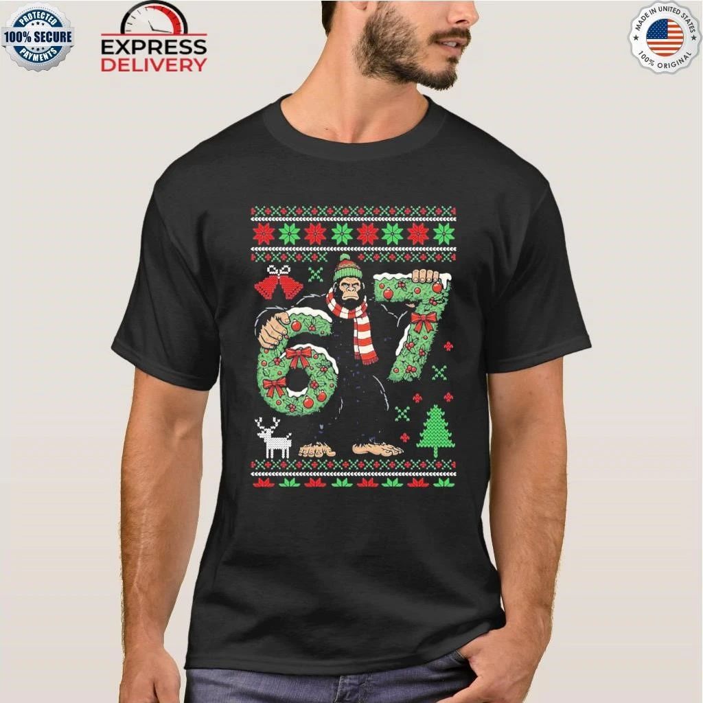 Bigfoot 67 Ugly Christmas Shirt