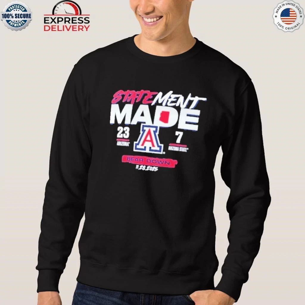 Arizona Wildcats Vs Arizona State Sun Devils 2025 Score Shirt