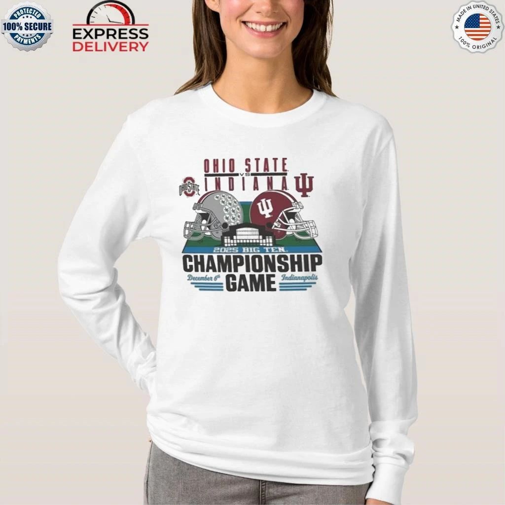 Buckeyes Vs Hoosiers 2025 Big Ten Championship Game Helmet December 6th Indianapolis Shirt
