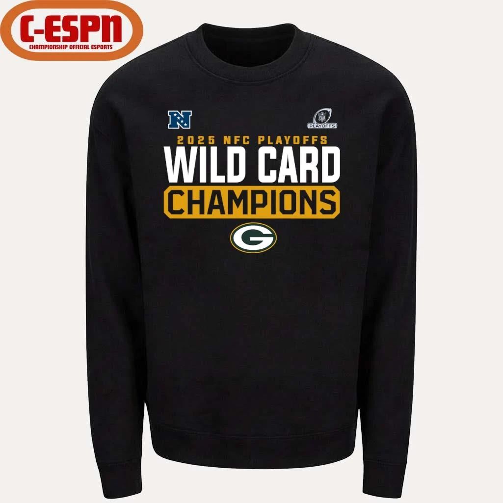 Green Bay Packers 2025-26 NFC Wild Card Playoffs Champions Shirt