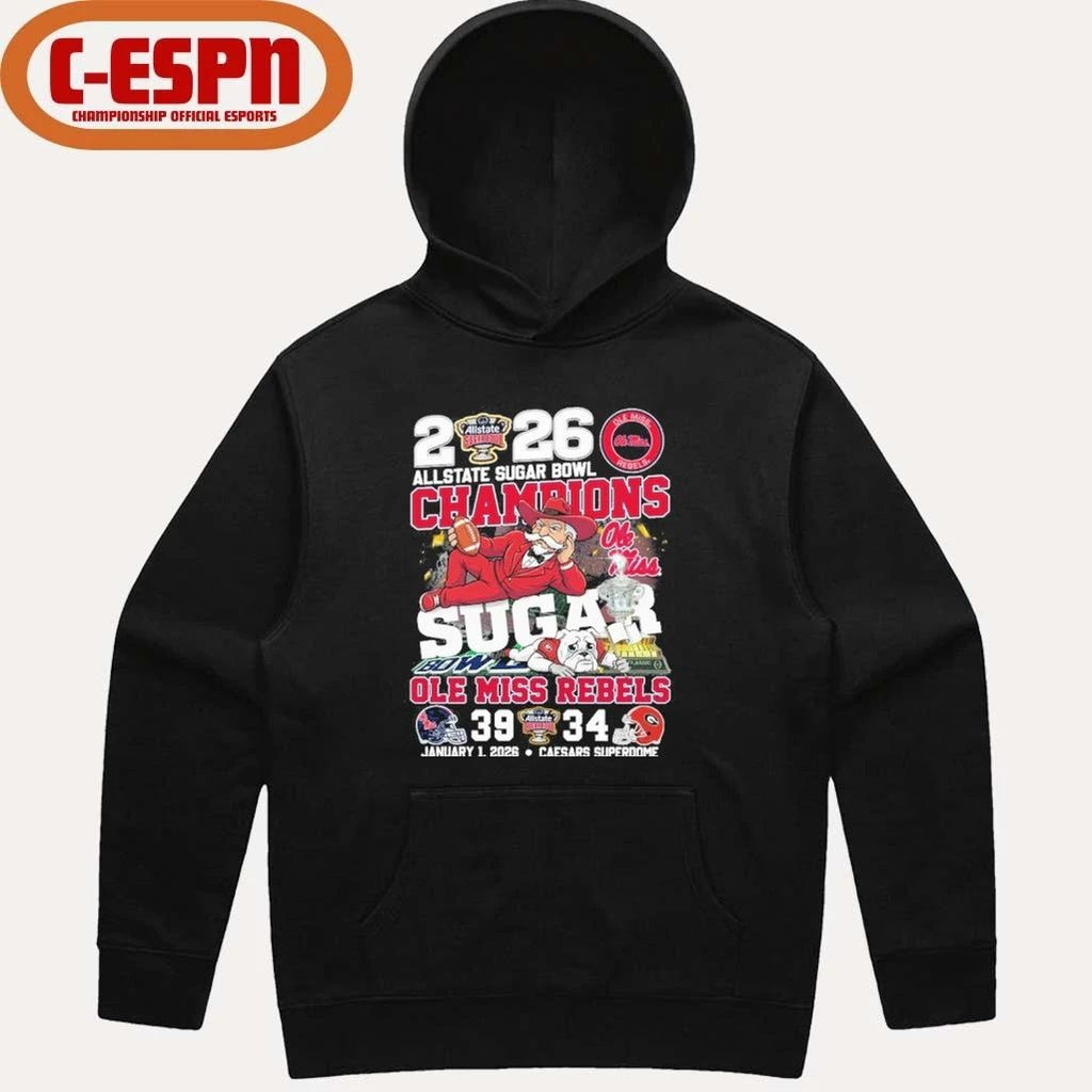 Ole Miss Beat Georgia 2026 Allstate Sugar Bowl Champions Score Shirt