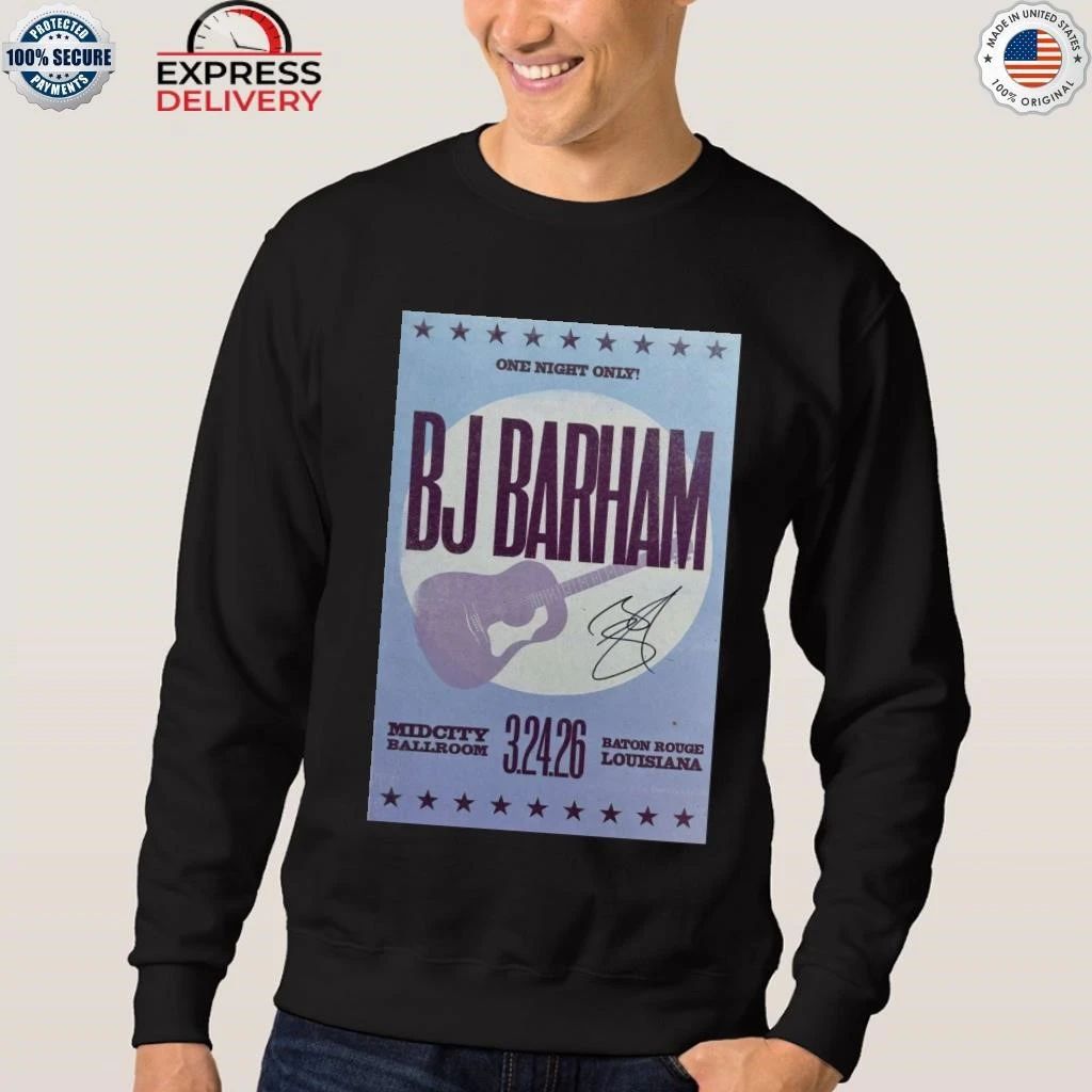 BJ Barham in Baton Rouge Mid City Ballroom 3.24.2026 Shirt