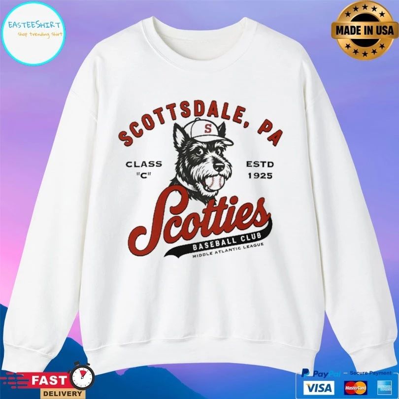 Scottsdale Pa Scotties Baseball Club Middle Atlantic League Class C Estd 1925 T-shirts