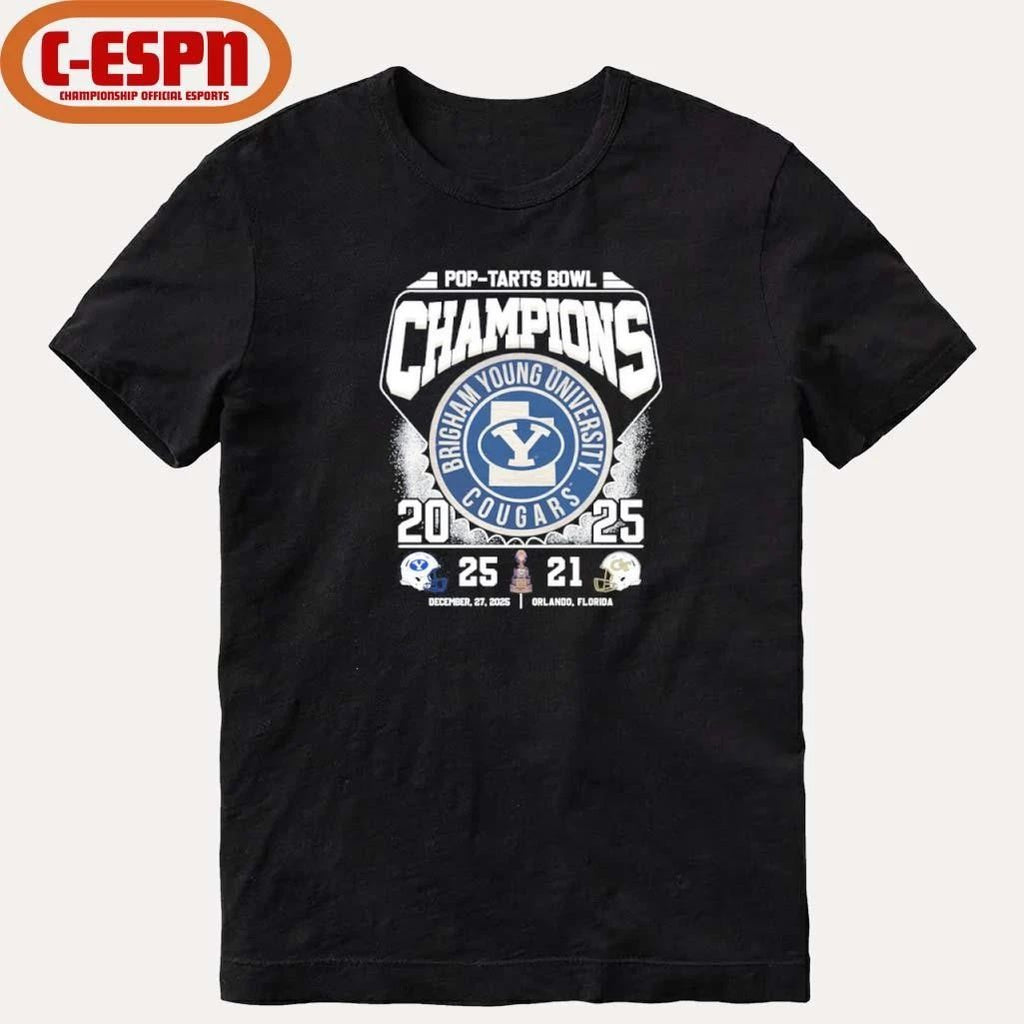 Byu Cougars 2025 Pop-Tarts Bowl Champions Vintage Shirt