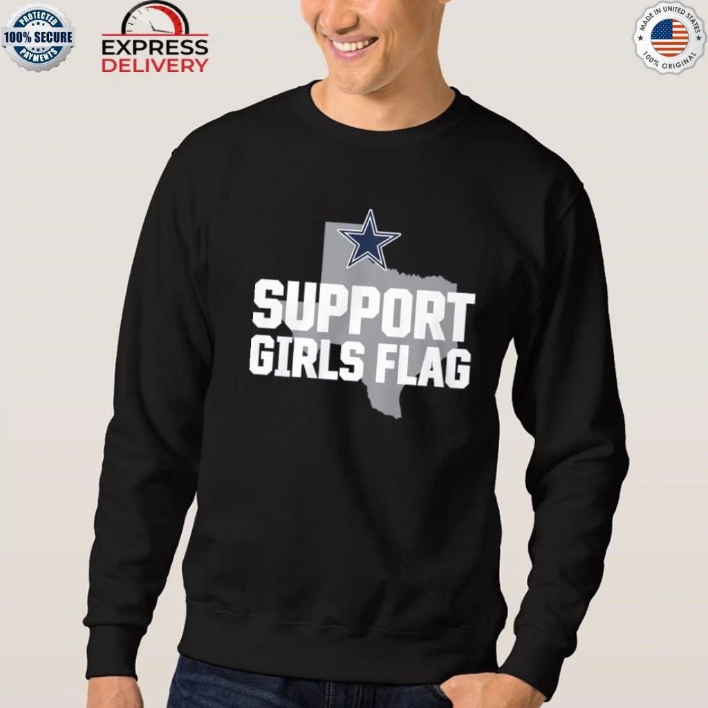 Cowboys Support Girls Flag Shirt