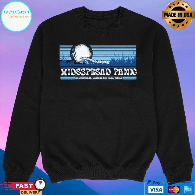 Widespread Panic St Augustine Fl March 20 21 22 2026 The Amp T-shirts