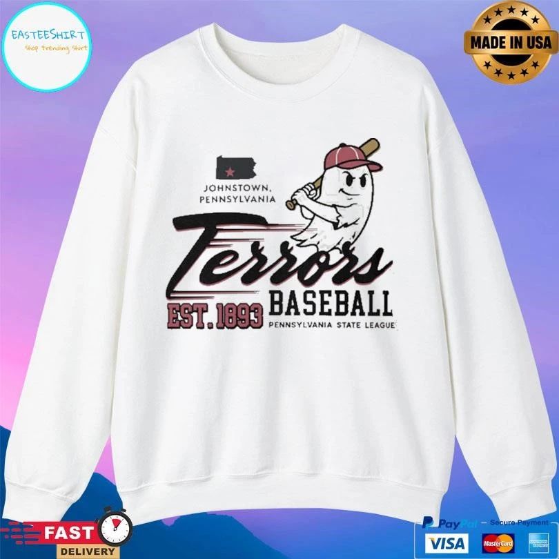 Johnstown Pennsylvania Terrors Baseball Pennsylvania State League Est 1893 T-shirts
