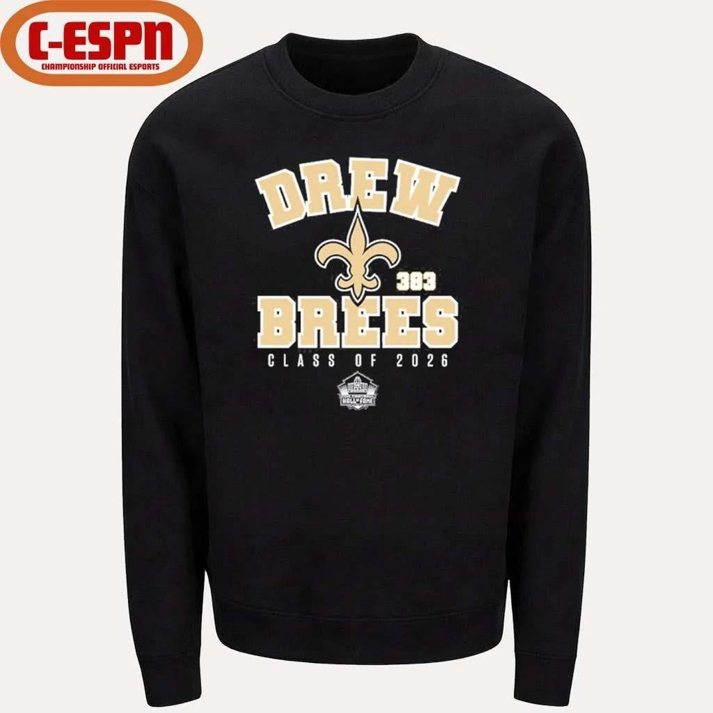 Drew Brees Saints Class of 2026 Enshrinee T-Shirt
