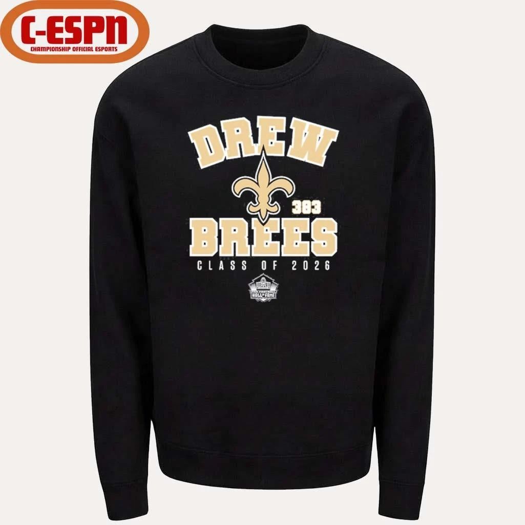 Drew Brees Saints Class of 2026 Enshrinee T-Shirt