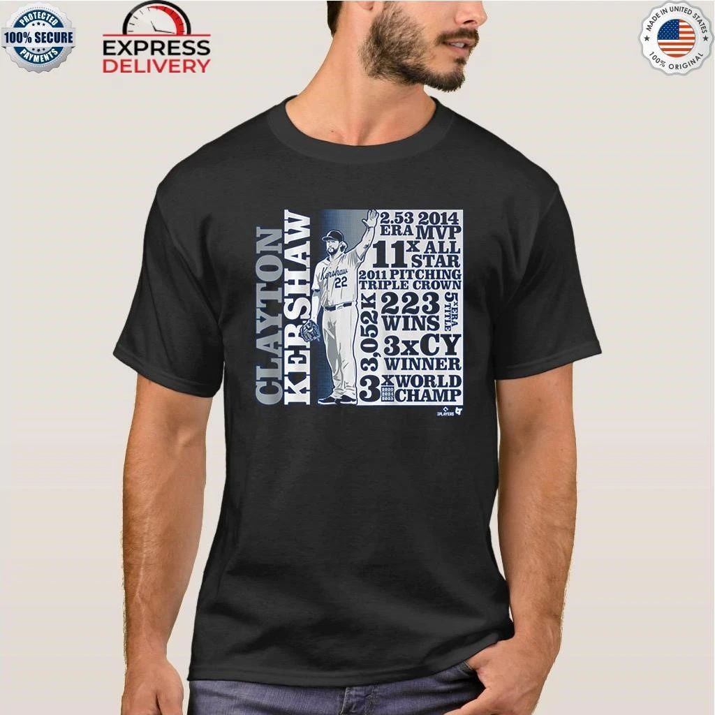 Clayton Kershaw GOAT List Shirt