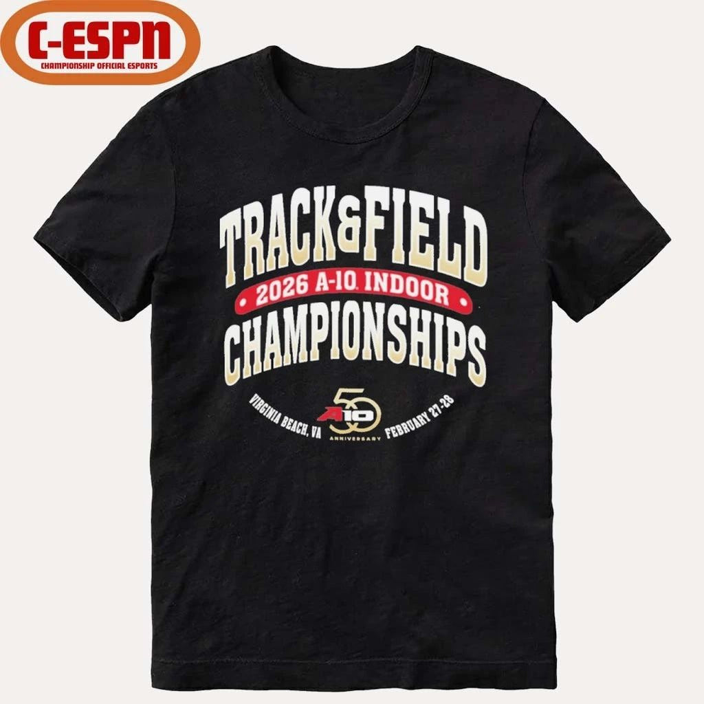 Virginia Beach, VA 2026 A-10 Indoor Track & Field Championship T-Shirt