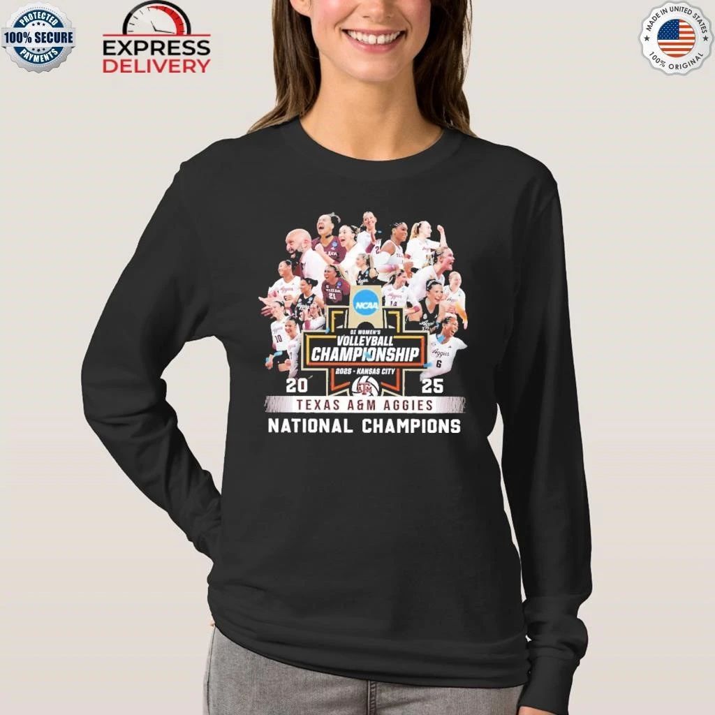 Texas Aggies Volleyball National Champions 2025 Shirt