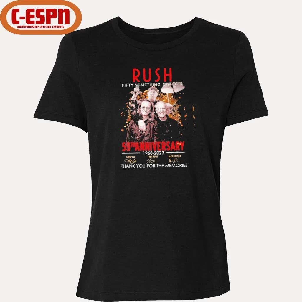 Rush Fifty Something 2027 Tour 59th Anniversary 1968-2027 Shirt