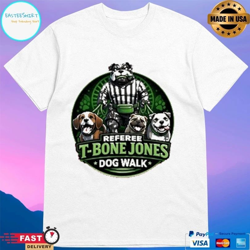 Referee T-Bone Jones Dog Walk Logo T-shirts