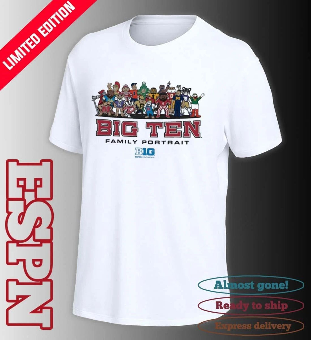 Big Ten Family Portrait Mascots Shirt