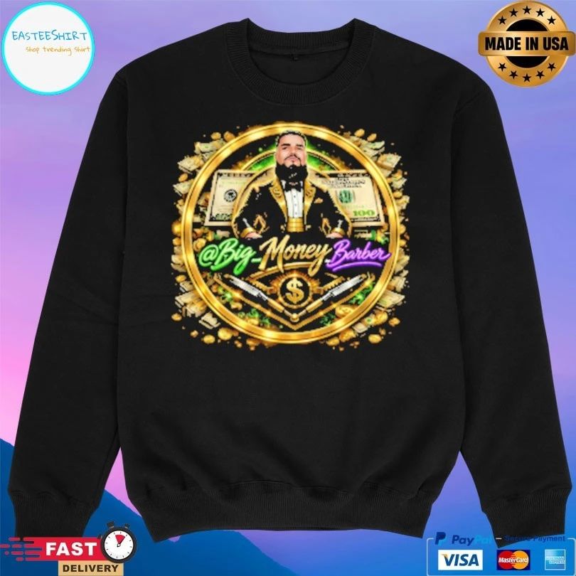 Big Money Barbershop New Money Logo T-shirts