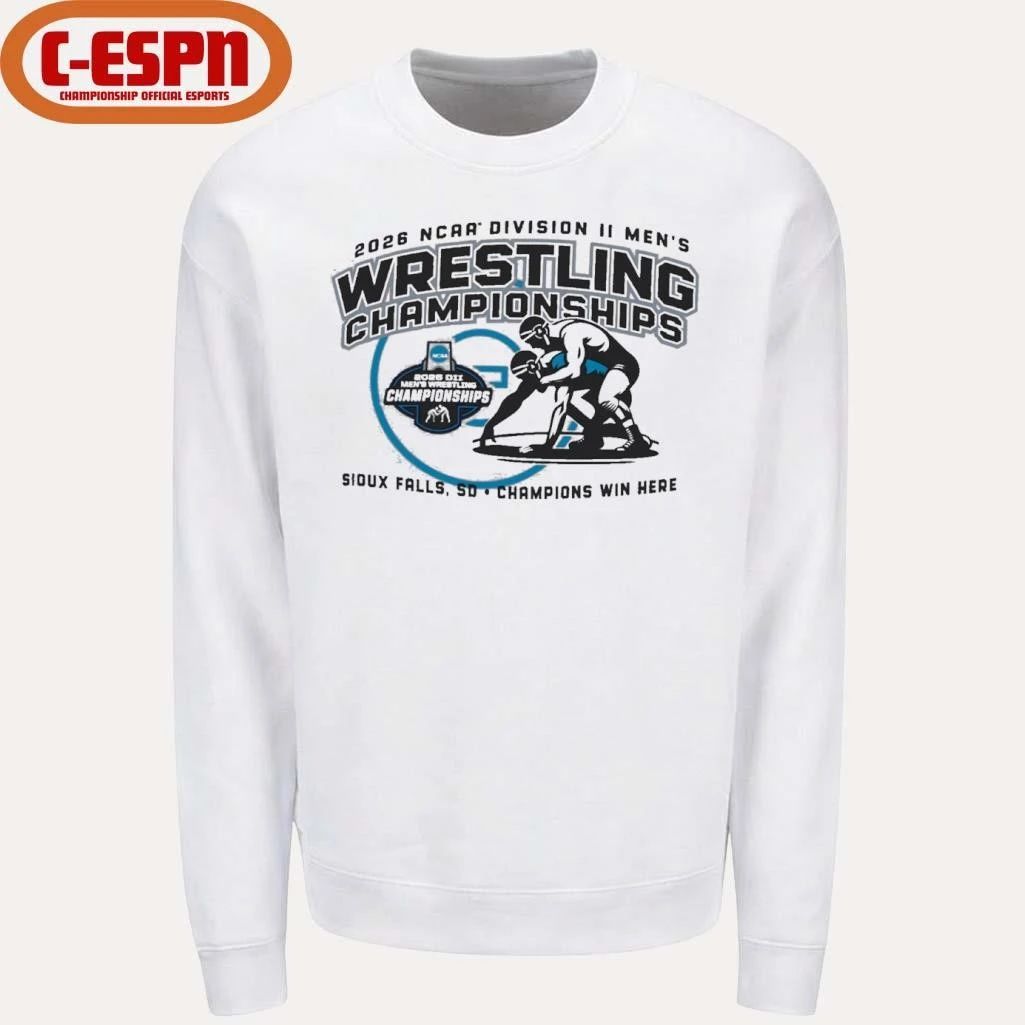Champions Win Here 2026 NCAA DII Men’s Wrestling Championships T-Shirt