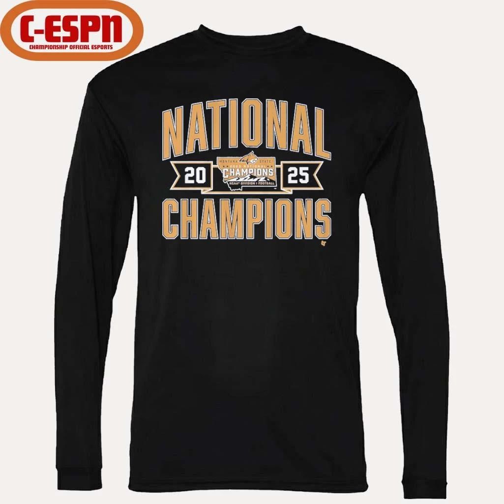 Montana State Football 2025 FCS Champions Shirt