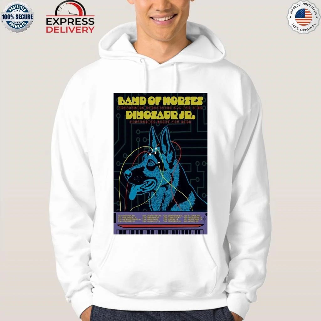 Dinosaur Jr. and Band of Horses Tour July 2026 Shirt