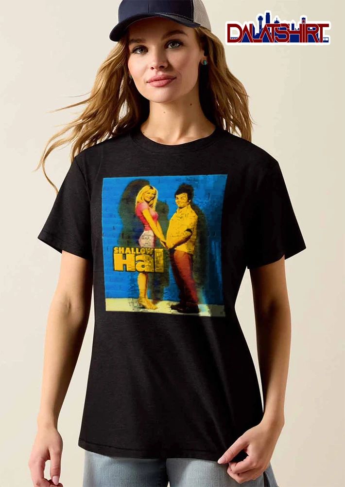 Shallow Hal Jack Black Gwyneth Paltrow Blue Brick Wall Poster shirt