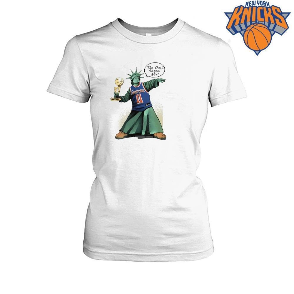 New York Knicks Champions NBA 2026 Statue of Liberty Larry O’Brien Trophy Shirt