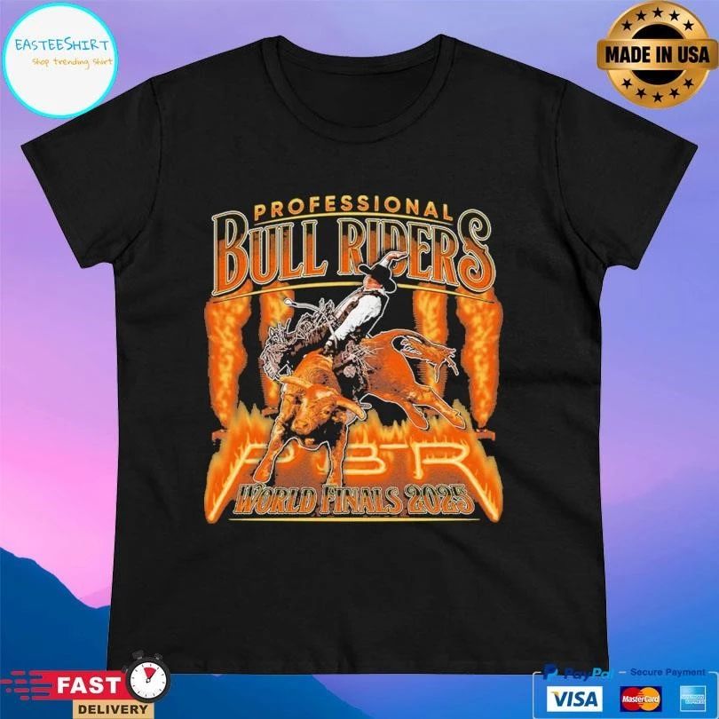 Professional Bull Riders World Finals 2025 Fire And Flames T-shirts