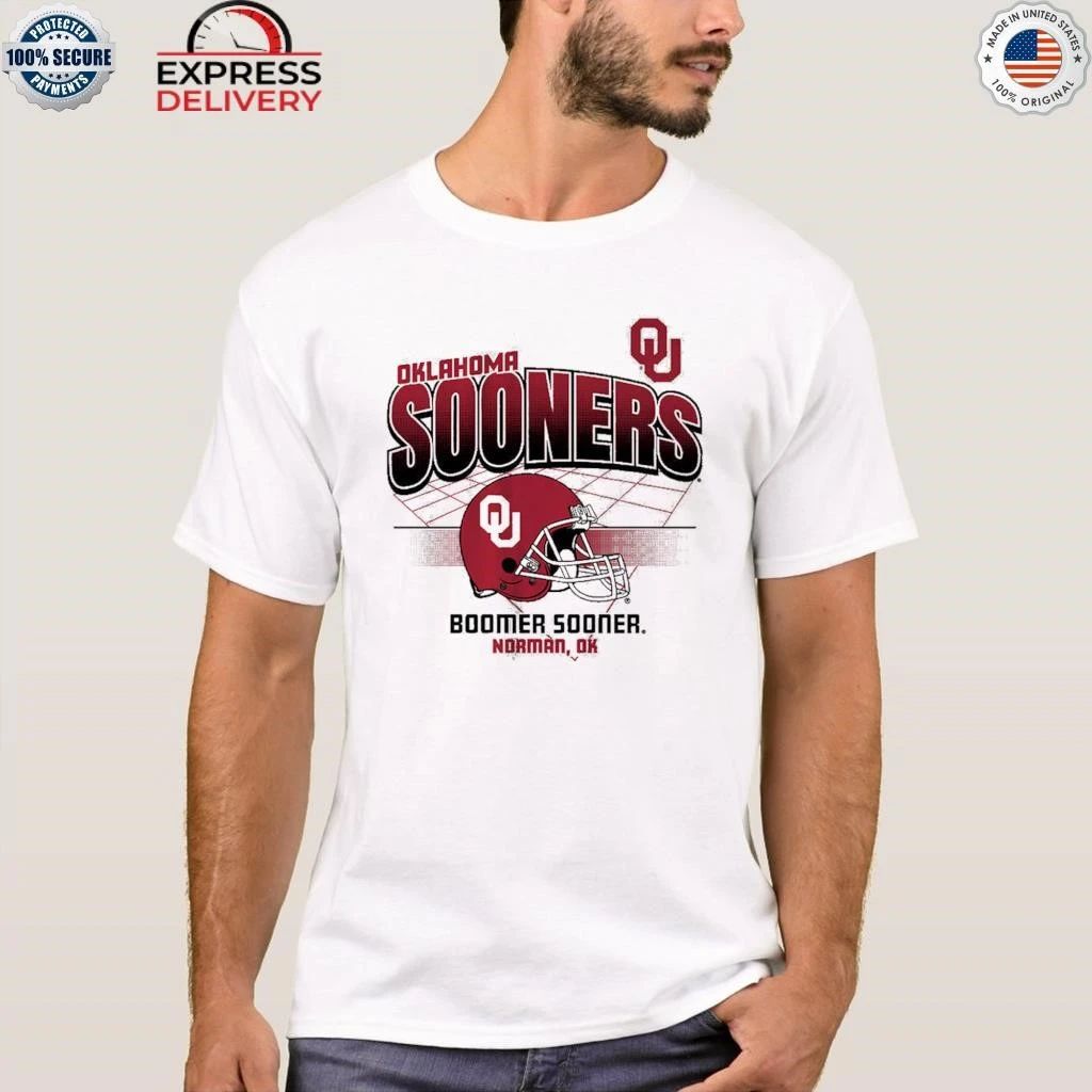 Oklahoma Football Helmet Grid Shirt