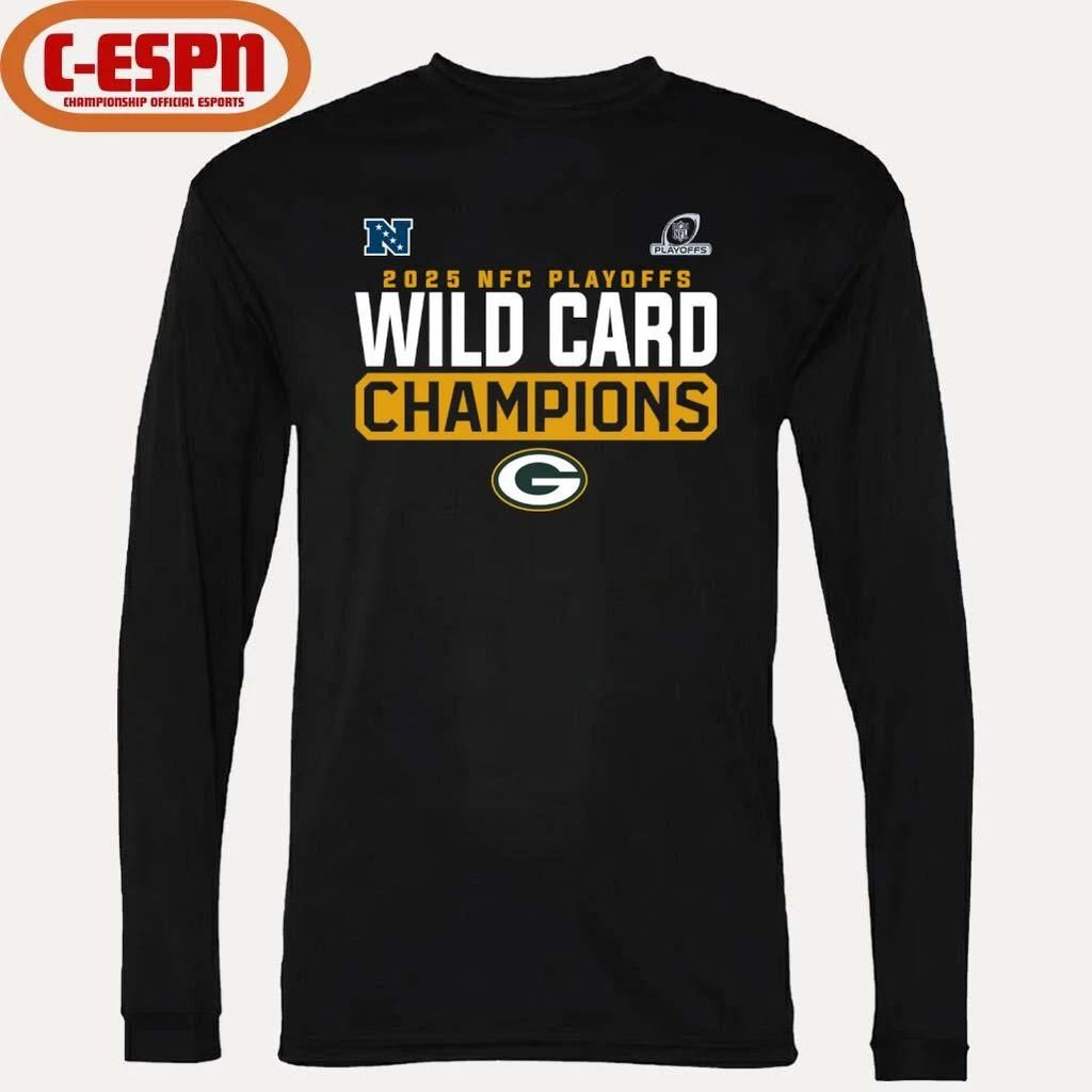 Green Bay Packers 2025-26 NFC Wild Card Playoffs Champions Shirt