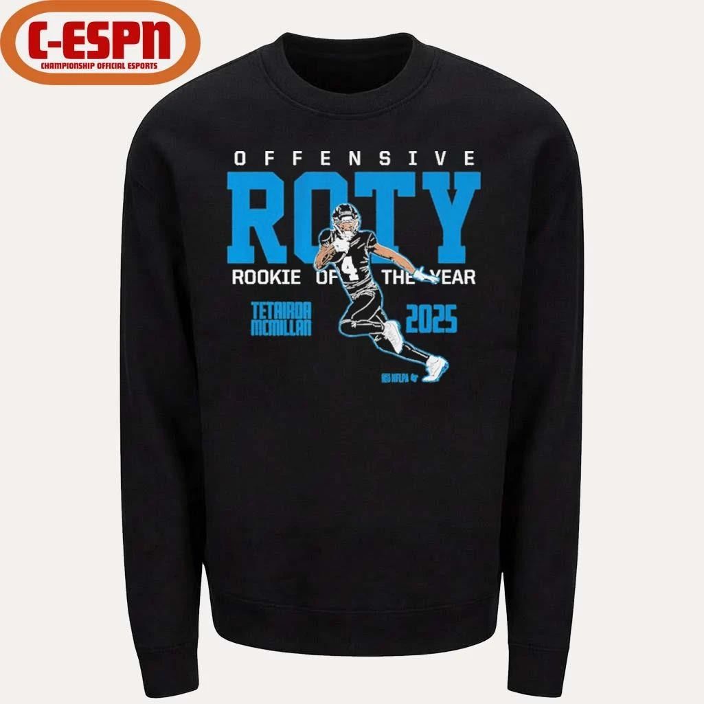 Tetairoa McMillan 2025 Offensive Rookie of the Year shirt