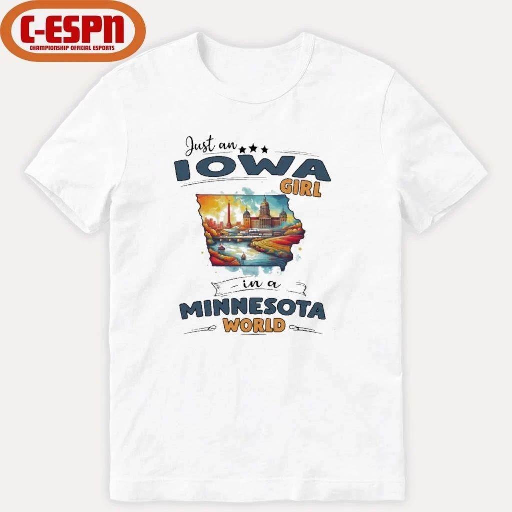 Just An Iowa Girl In A Minnesota World Retro Shirt