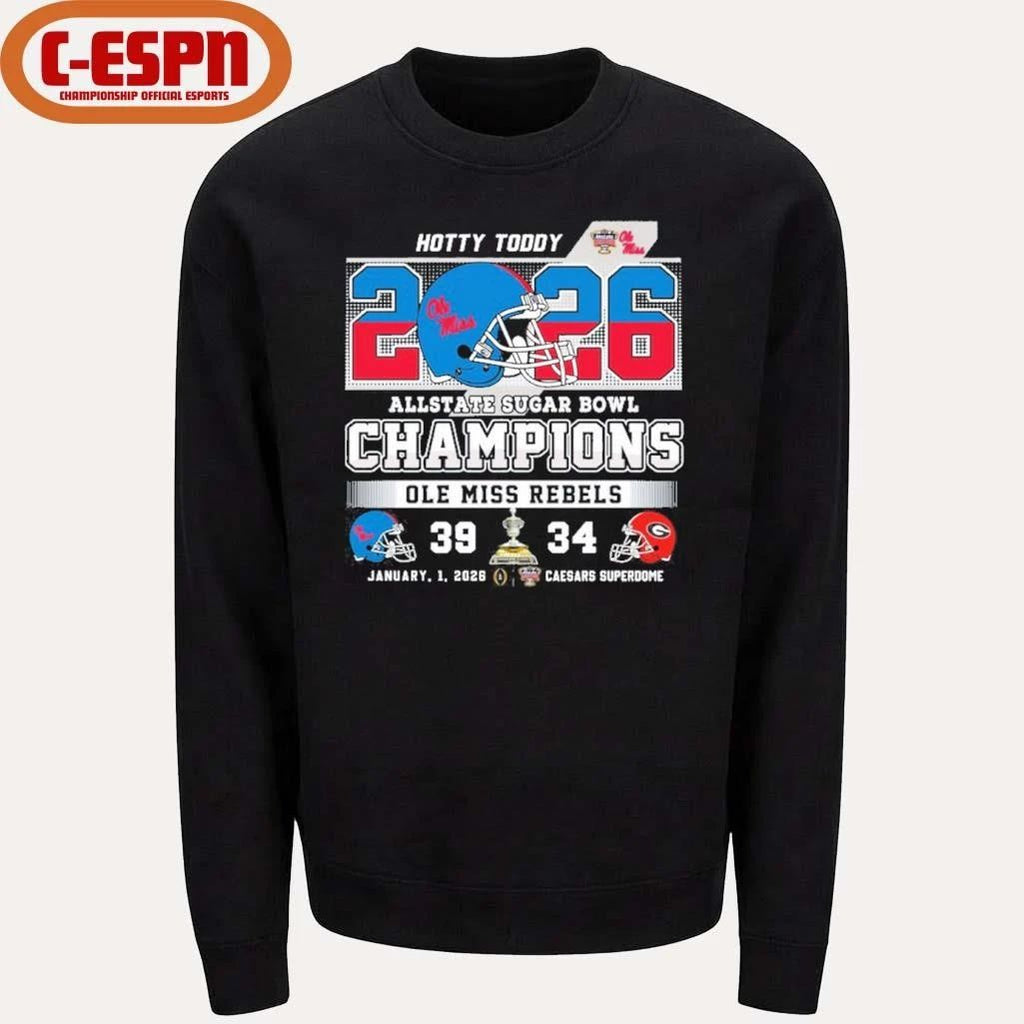 Rebels Sugar Bowl Score Champs Hotty Toddy Shirt