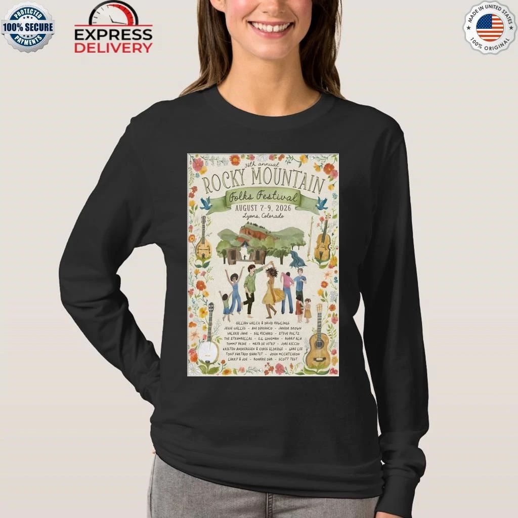 36th Annual Rocky Mountain In Lyons CO On Aug 7-9 2026 Shirt