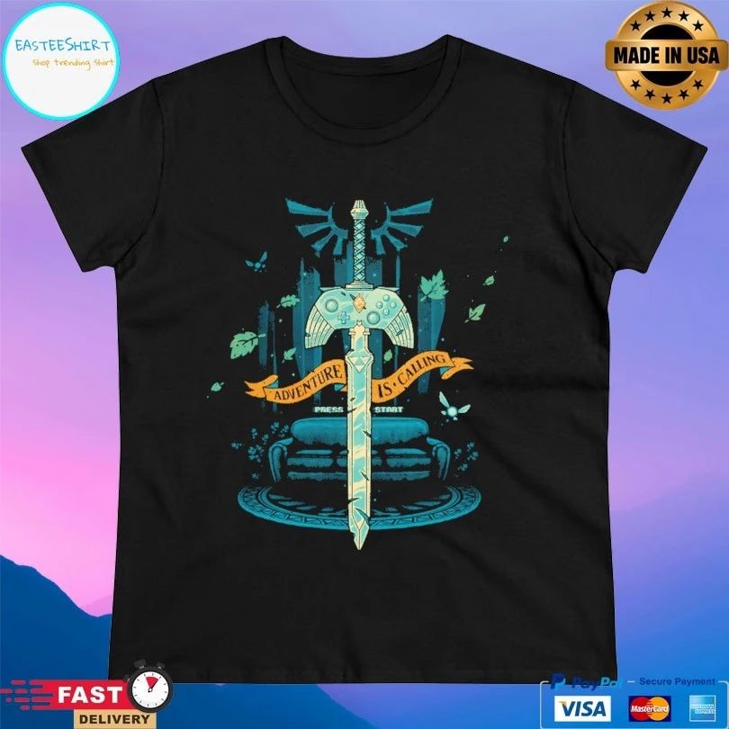Master Controller Adventure Is Calling Press Start T-shirt
