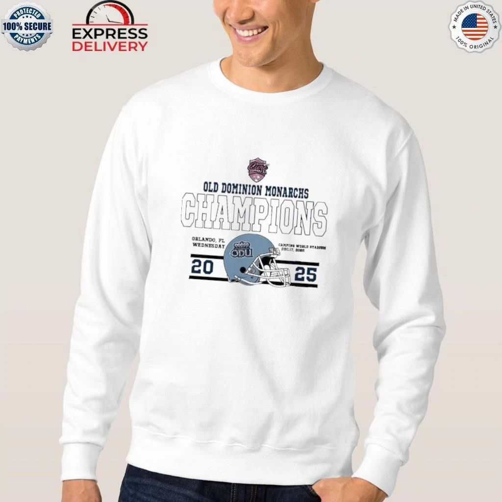 Old Dominion Monarchs Football To The Champions 2025 StaffDNA Cure Bowl Shirt