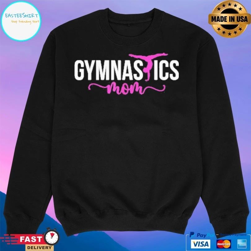 Gymnastics Mom Pink Handstand Silhouette Graphic T-shirt