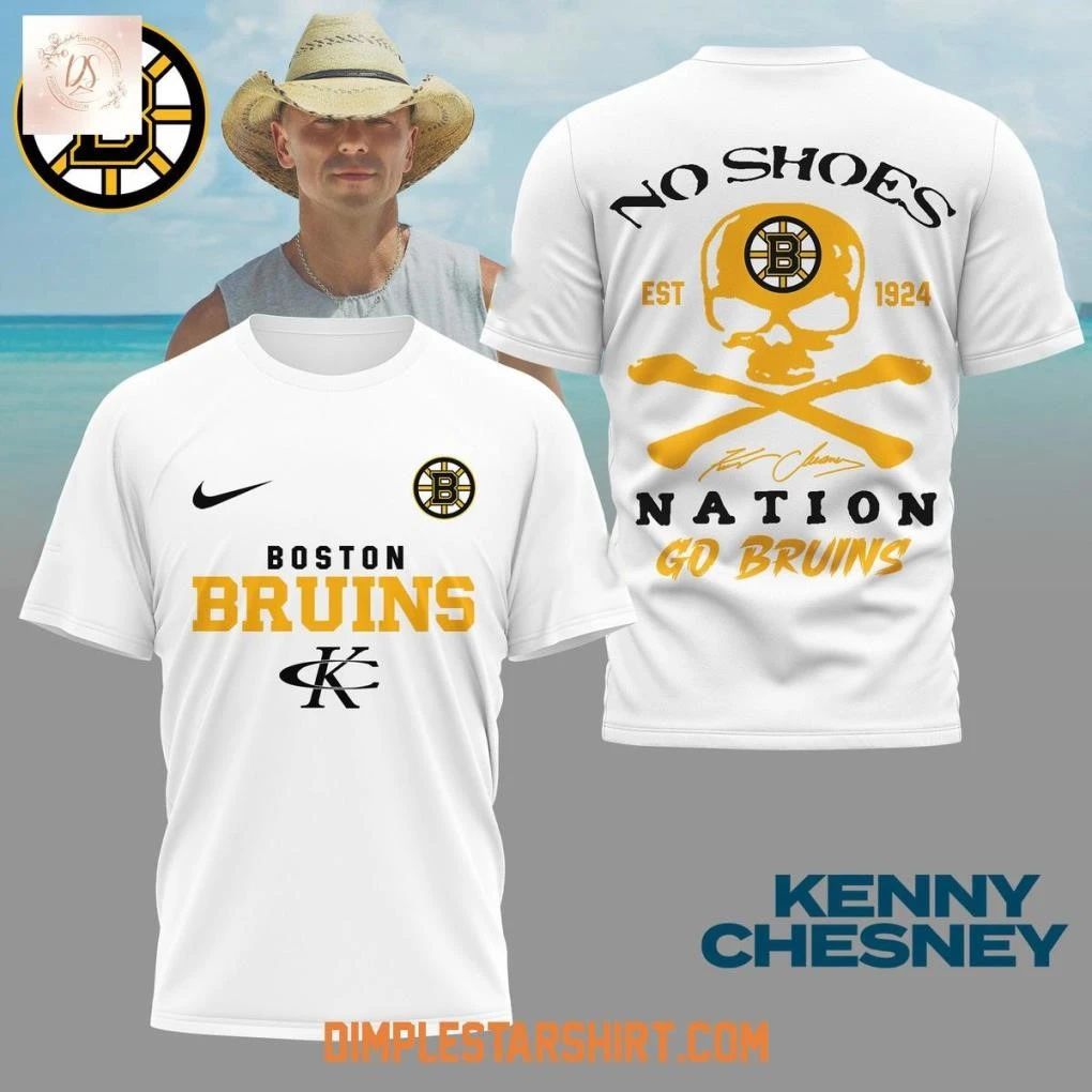 Boston Bruins x Kenny Chesney No Shoes Nation Shirt