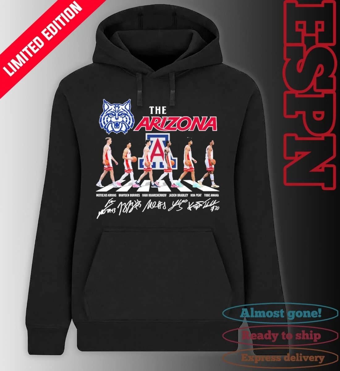 The Arizona Wildcats Men’s Basketball Abbey Road Shirt