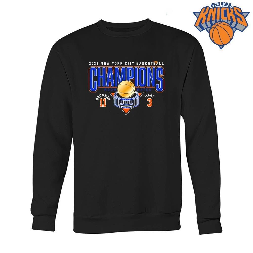 New York Knicks Champions NBA 2026 Jalen Brunson Josh Hart Roommates Basketball Shirt
