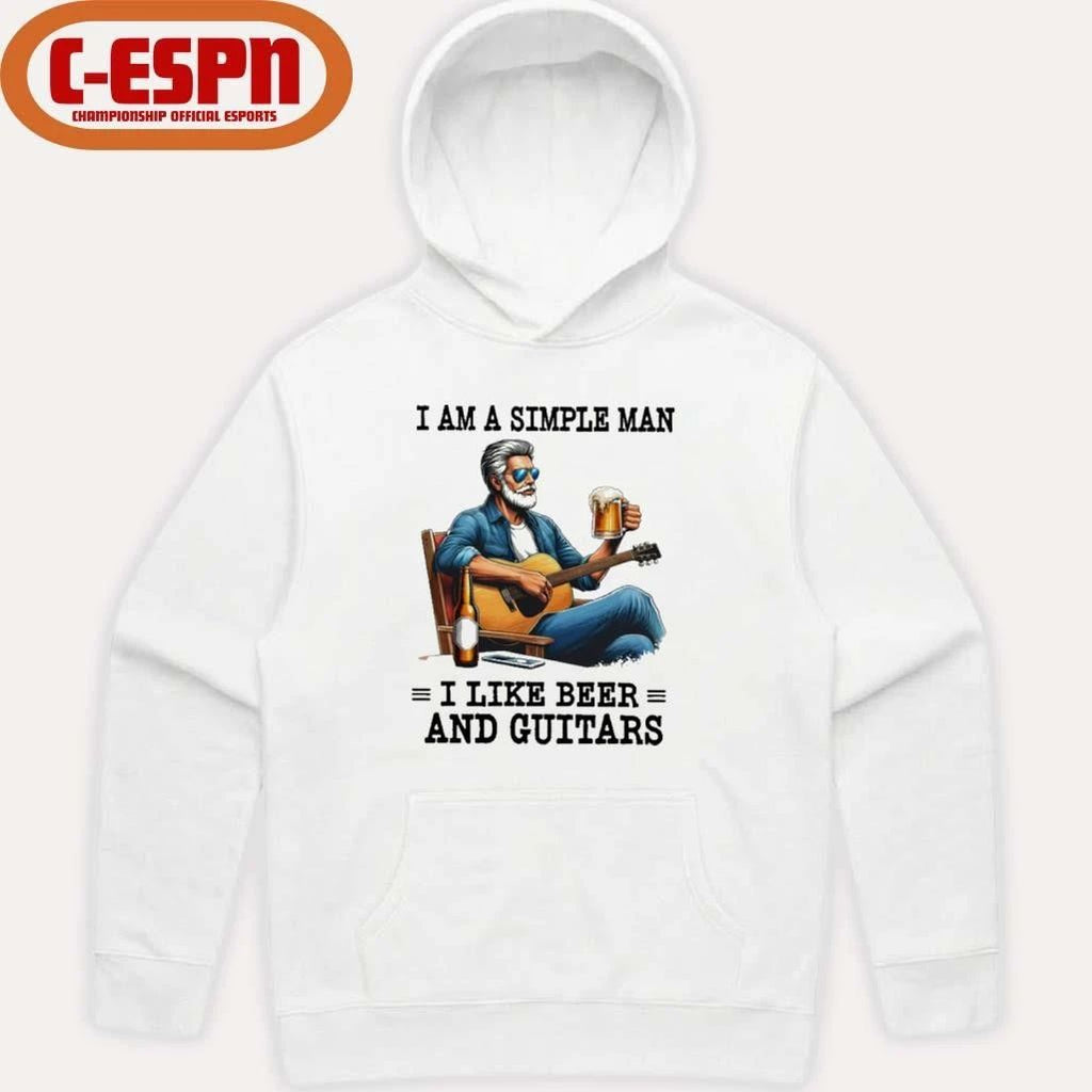 I Am A Simple Man, I Like Beer And Guitars Shirt