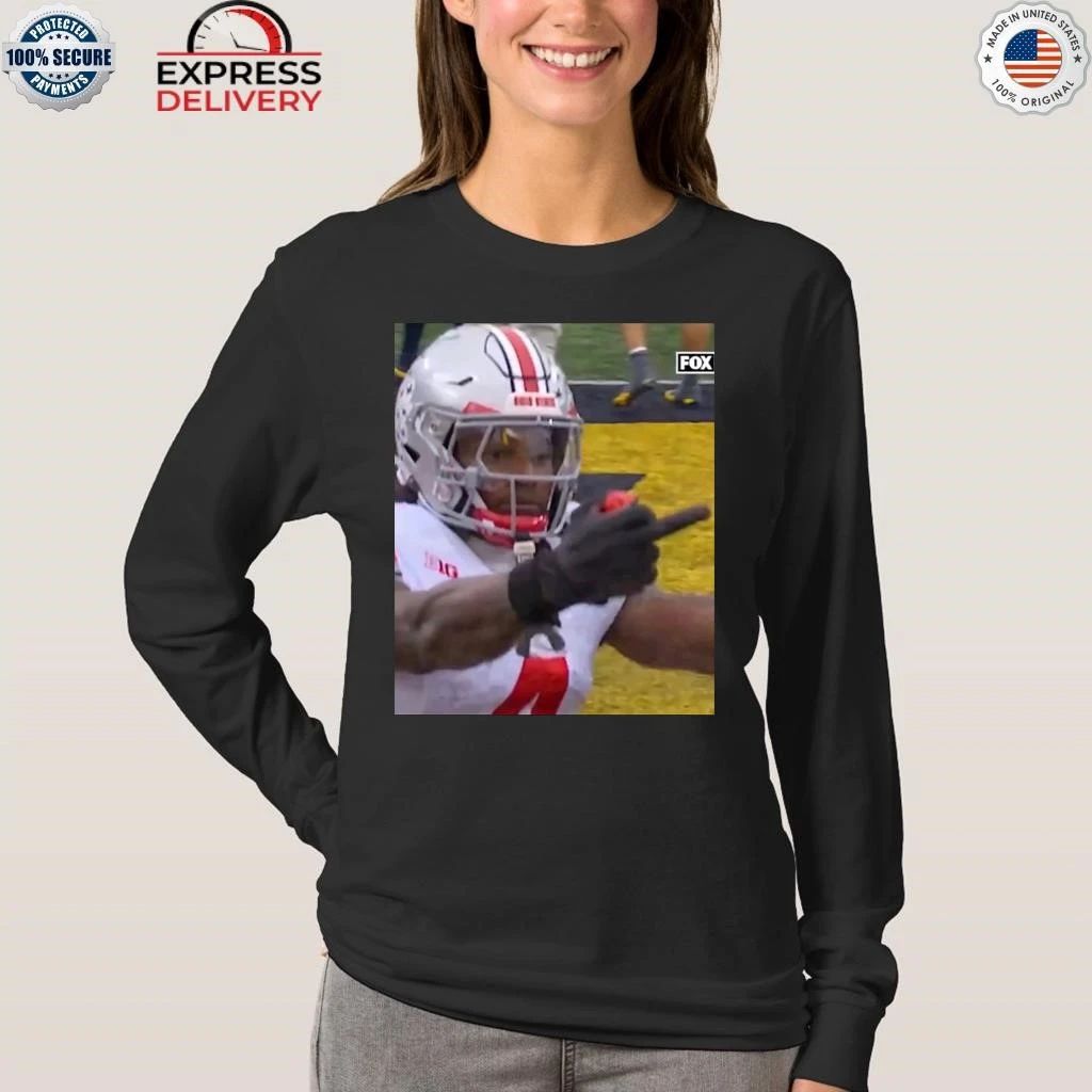 Jeremiah Smith Flips Off Michigan Fan Shirt