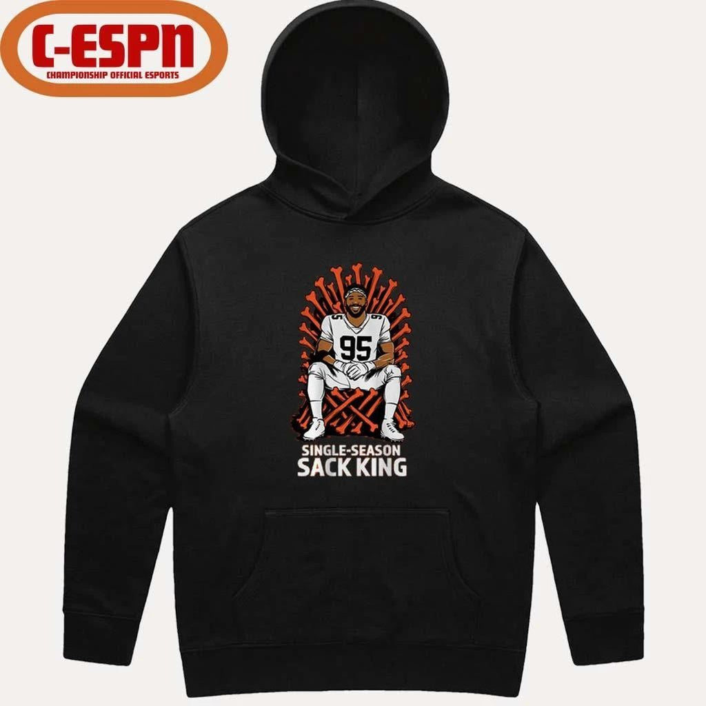95 Myles Garrett Single-Season Sack King Shirt
