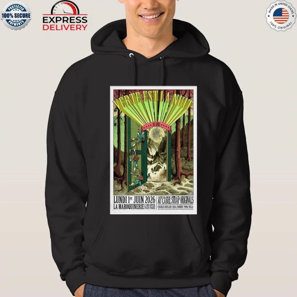 Verte Est La Nuit Paris France June 1 2026 Shirt