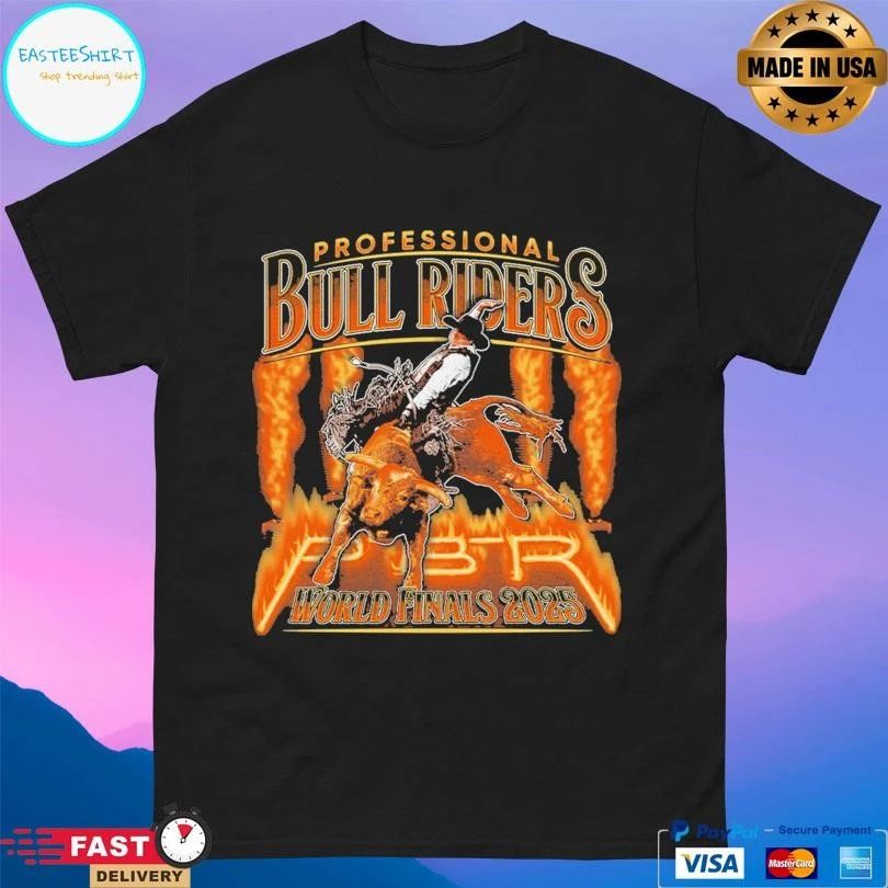 Professional Bull Riders World Finals 2025 Fire And Flames T-shirts
