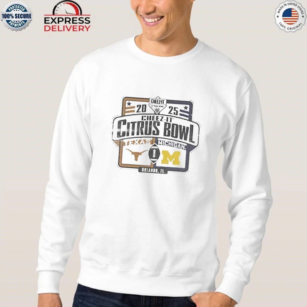 Michigan Wolverines Vs Texas Longhorns 2025 Cheez-it Citrus Bowl Matchup Shirt