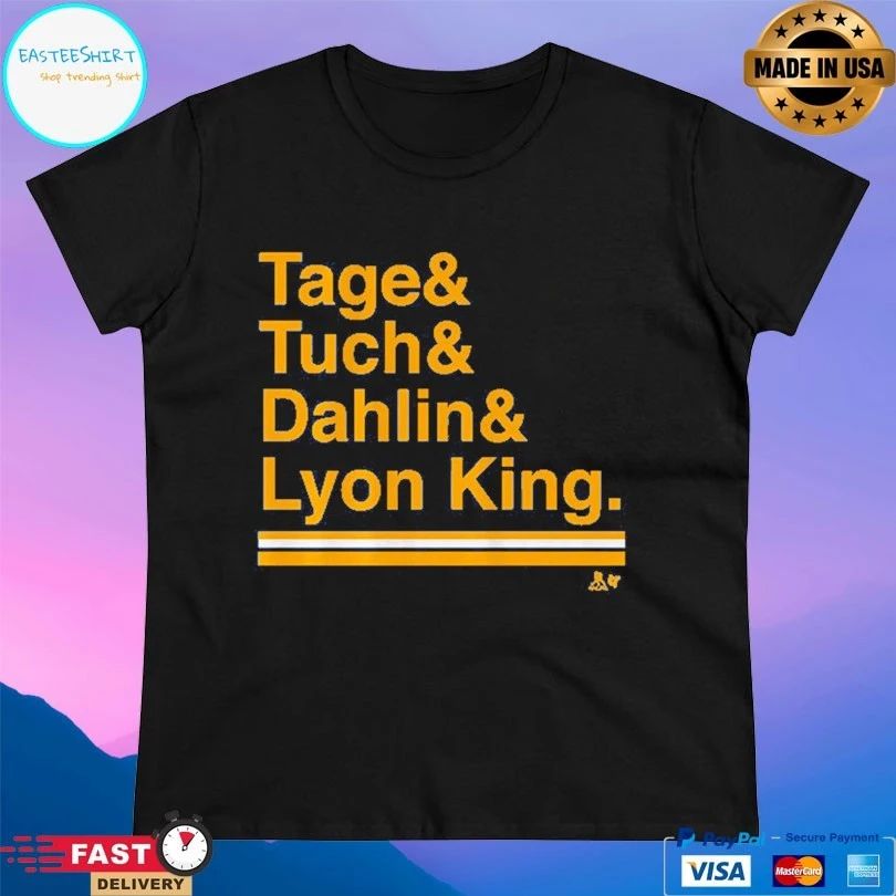 Buffalo Hockey Ampersand Tage And Tuch And Dahlin And Lyon King T-shirt