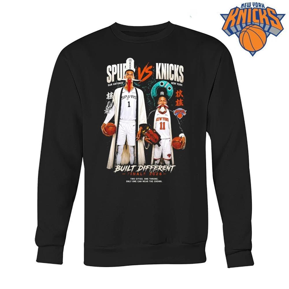 San Antonio Spurs Victor Wembanyama VS New York Knicks Jalen Brunson Built Different Matchup NBA Finals 2026 Shirt