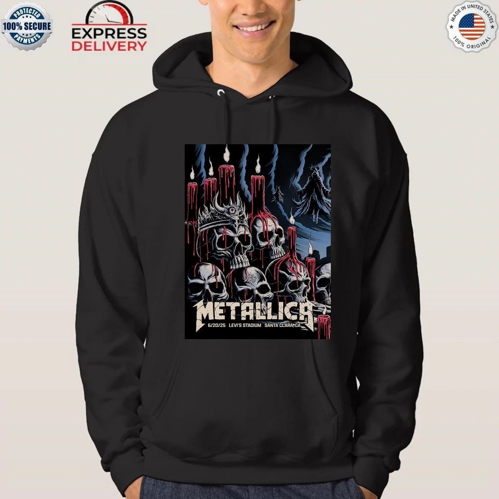 Metallica Santa Clara June 20, 2025 Screen Printed Concert Shirt