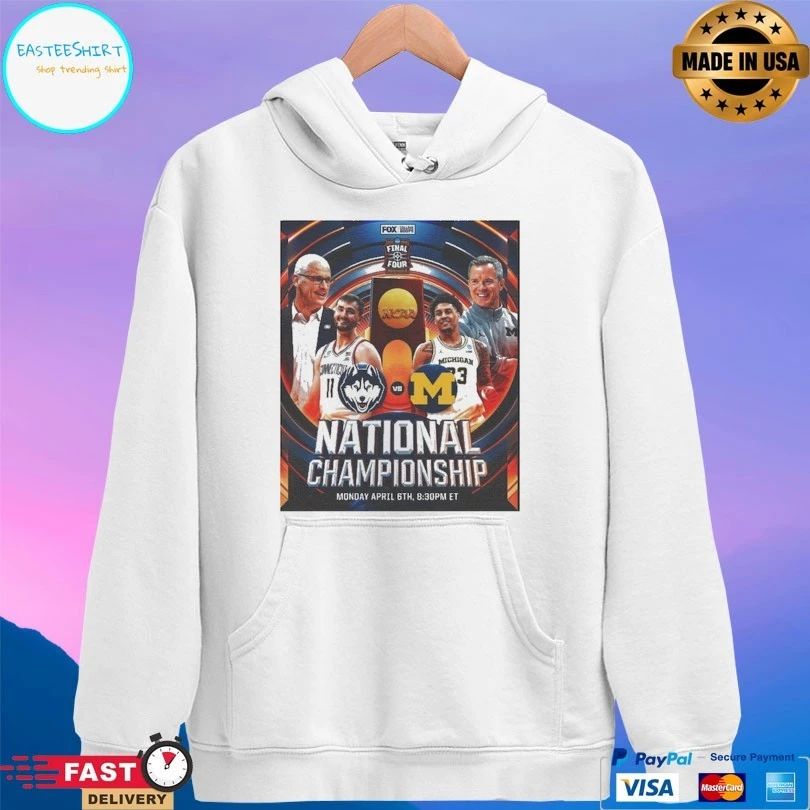 Uconn Huskies Vs Michigan Wolverines National Championship 2026 Ncaa Final Four Indianapolis Graphic T-shirt