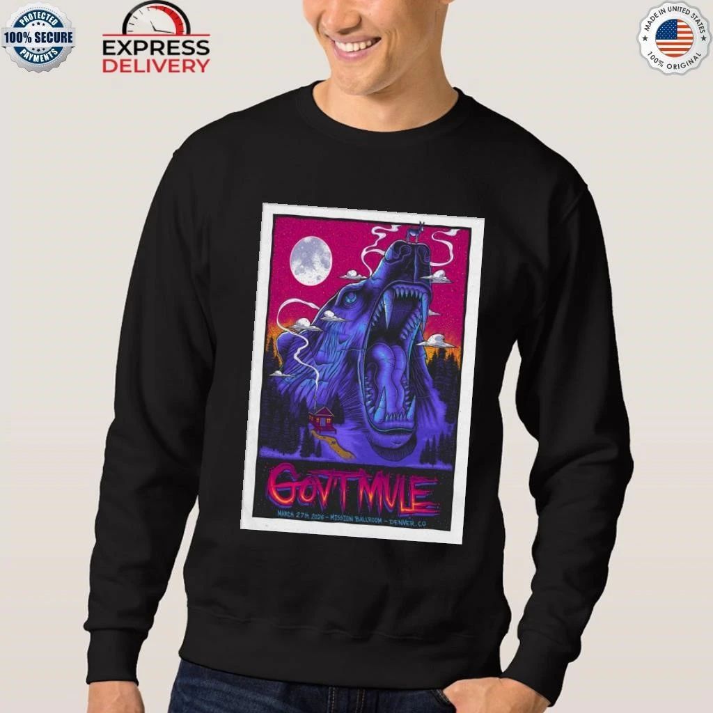 Gov’t Mule 3 27 2026 Denver CO Event Shirt