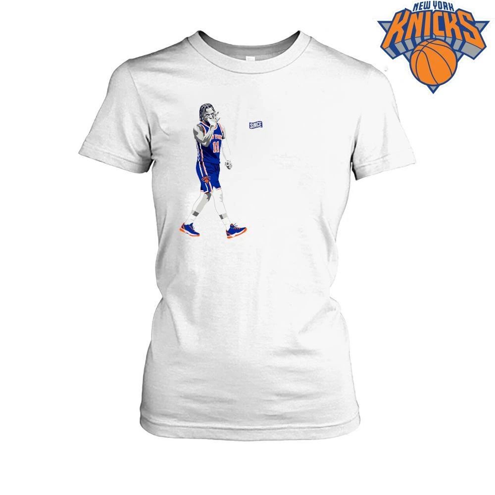 New York Knicks Champions NBA 2026 Jalen Brunson 11 Three Celebration Basketball Shirt
